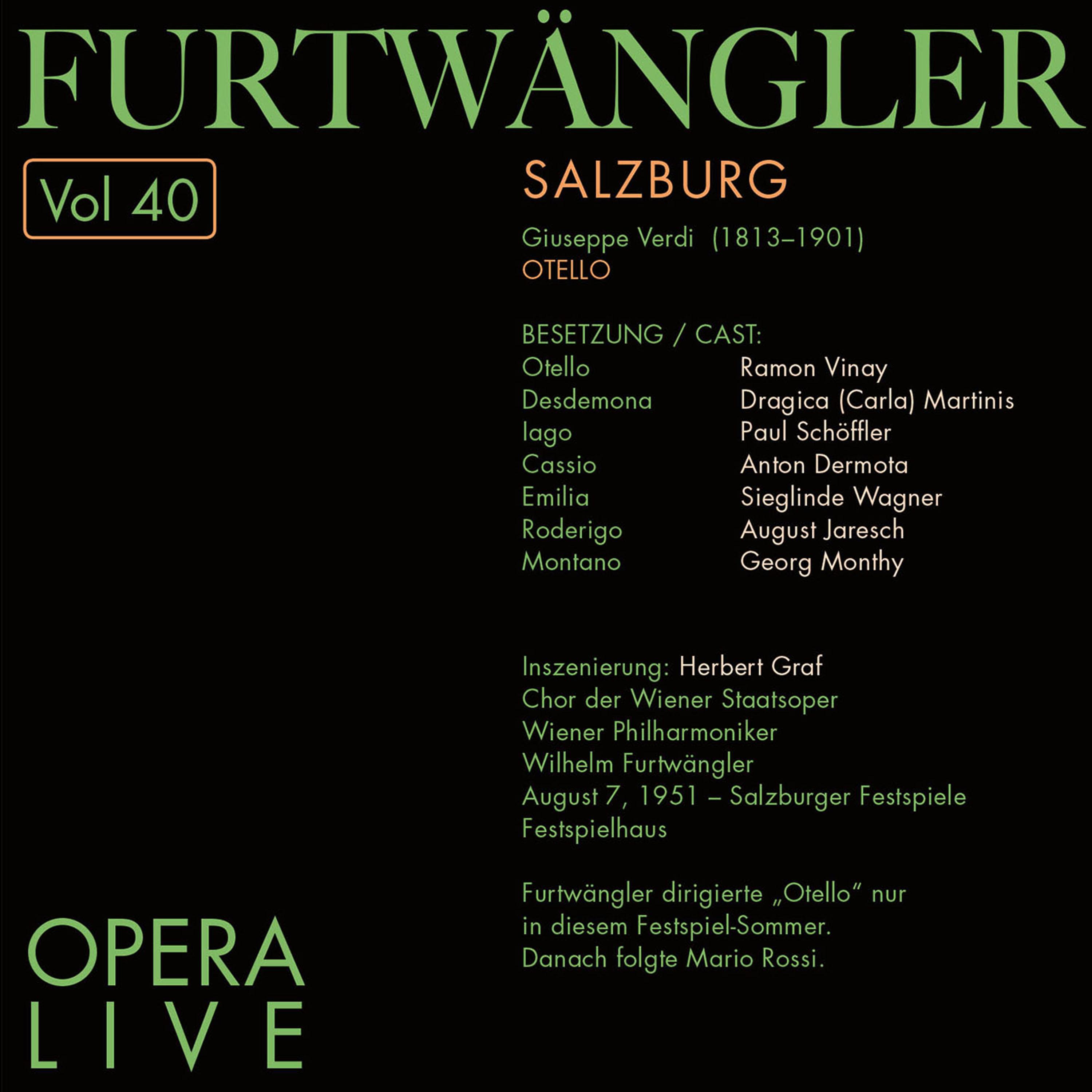 Furtwängler - Opera Live, Vol.40专辑