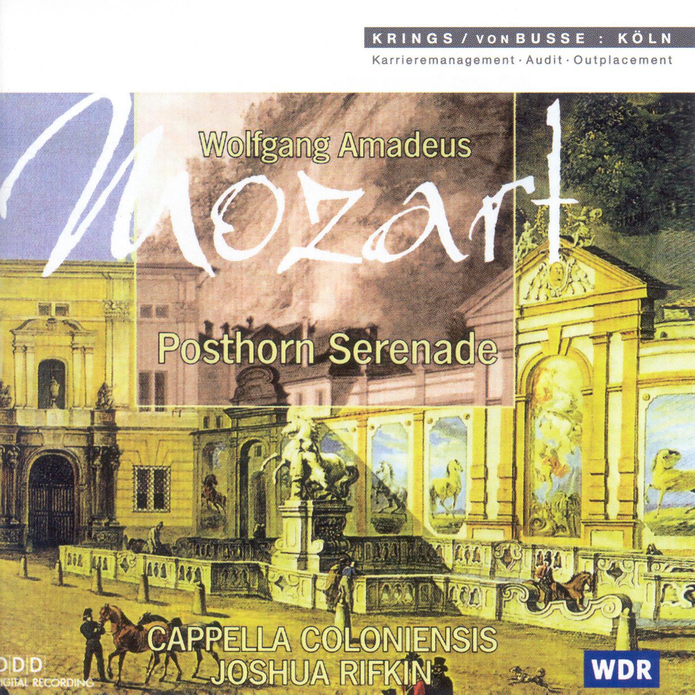 MOZART, W.A.: Serenade No. 9, "Posthorn" / Symphony No. 32 (Cappella Coloniensis, Rifkin)专辑