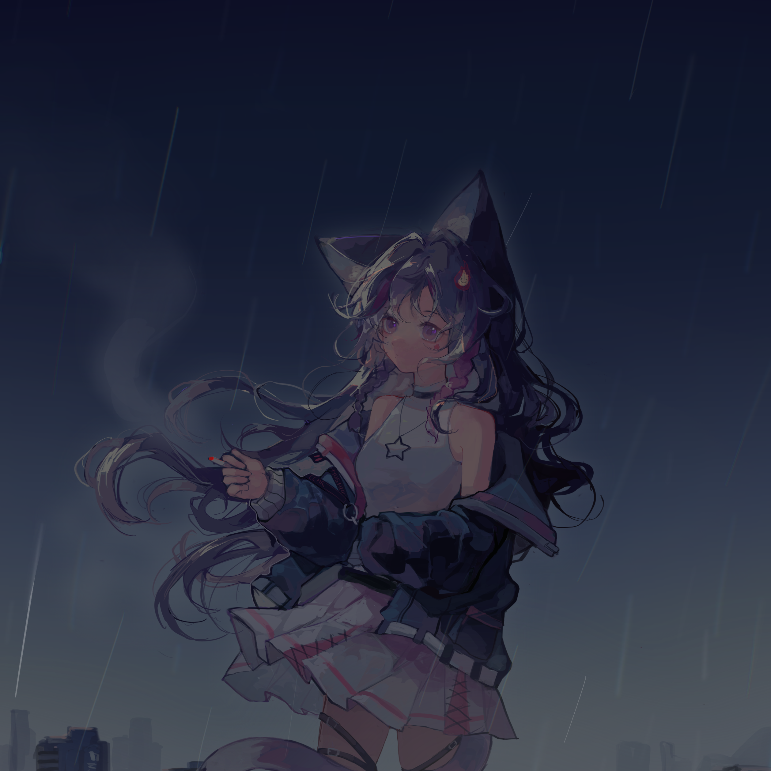 真夏の通り雨....