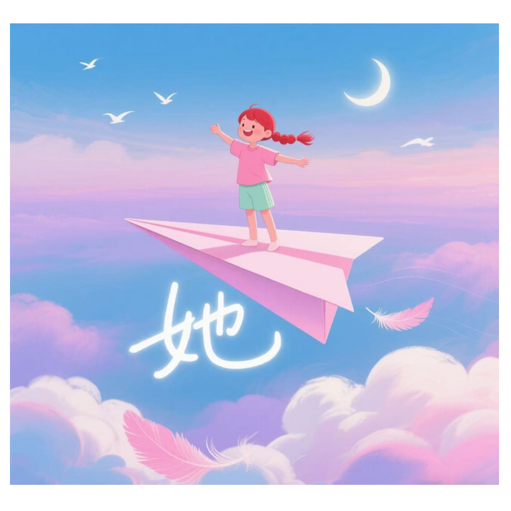 她
