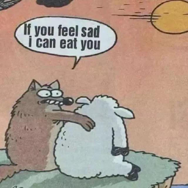 如果你觉得难过我可以吃掉你