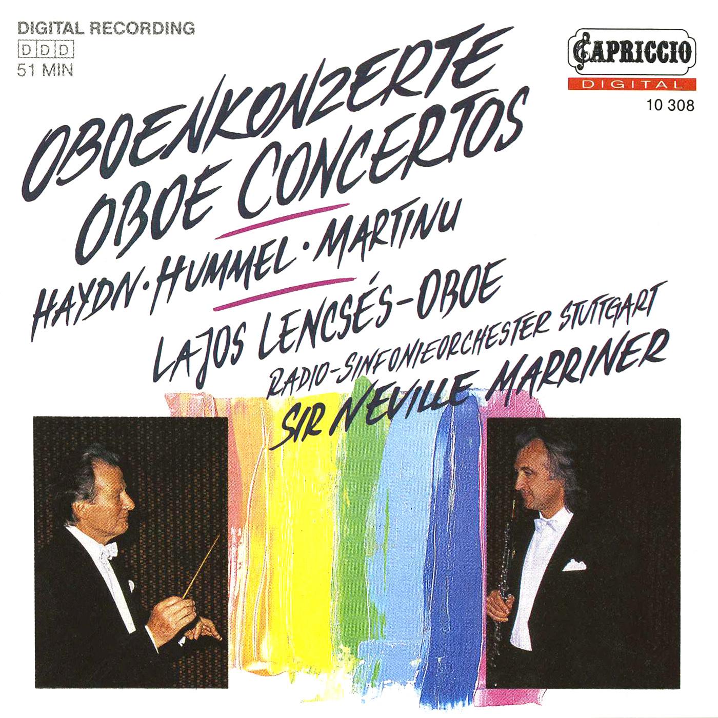 HAYDN, F.J.: Oboe Concerto, Hob.VIIg:C1 / HUMMEL, J.N.: Introduction, Theme and Variations, Op. 102 / MARTINU, B.: Oboe Concerto, H. 353 (Lencses)