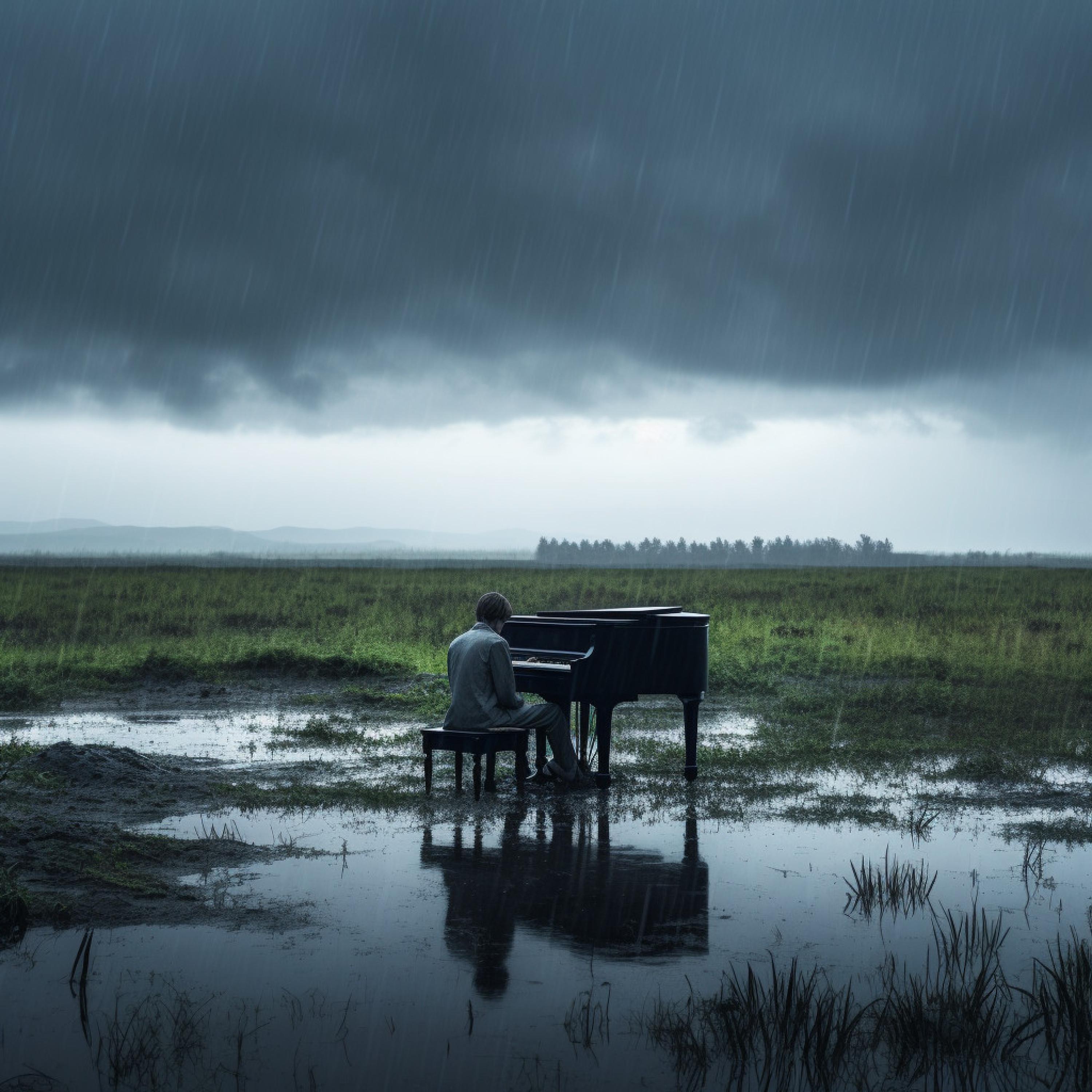 RAIN MOOD - Acoustic Rain and Piano Study