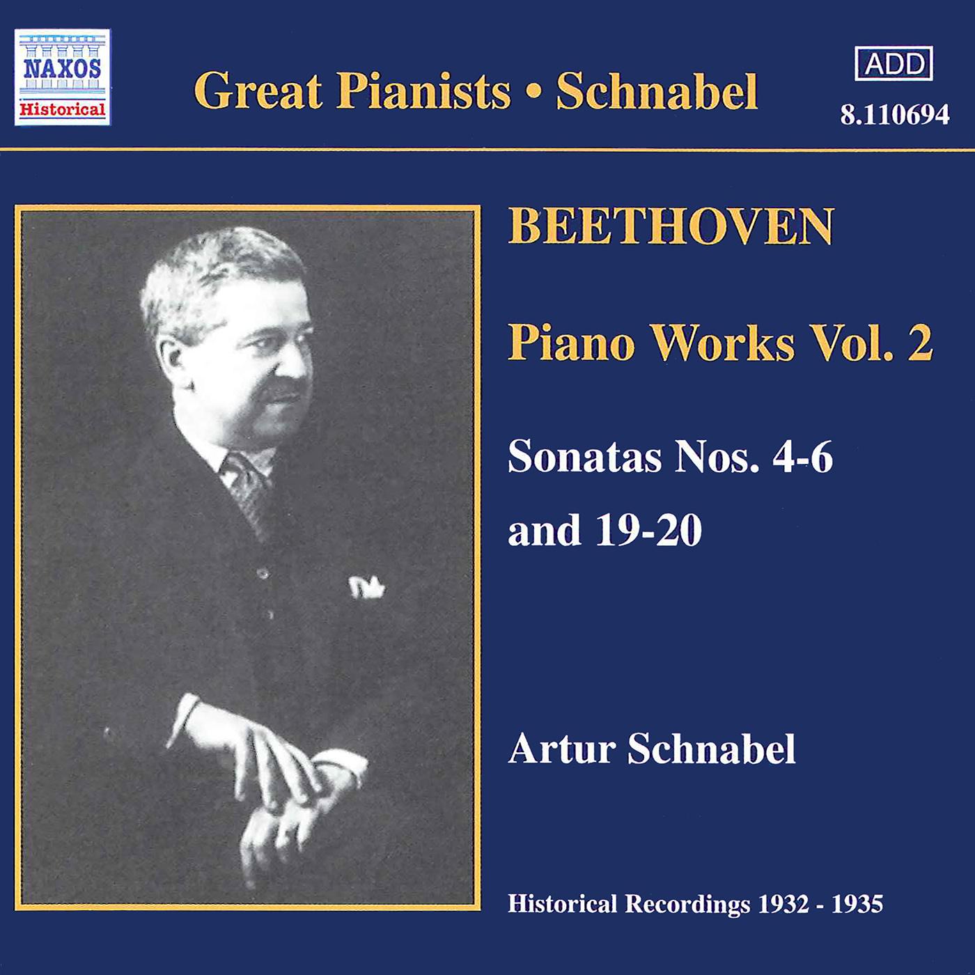 BEETHOVEN: Piano Sonatas Nos. 4-6 and 19-20 (Schnabel) (1932-1935)