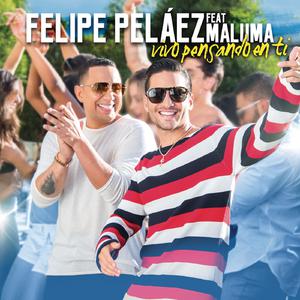 Maluma、Felipe Pelaez - Vivo Pensando En Ti （降4半音）