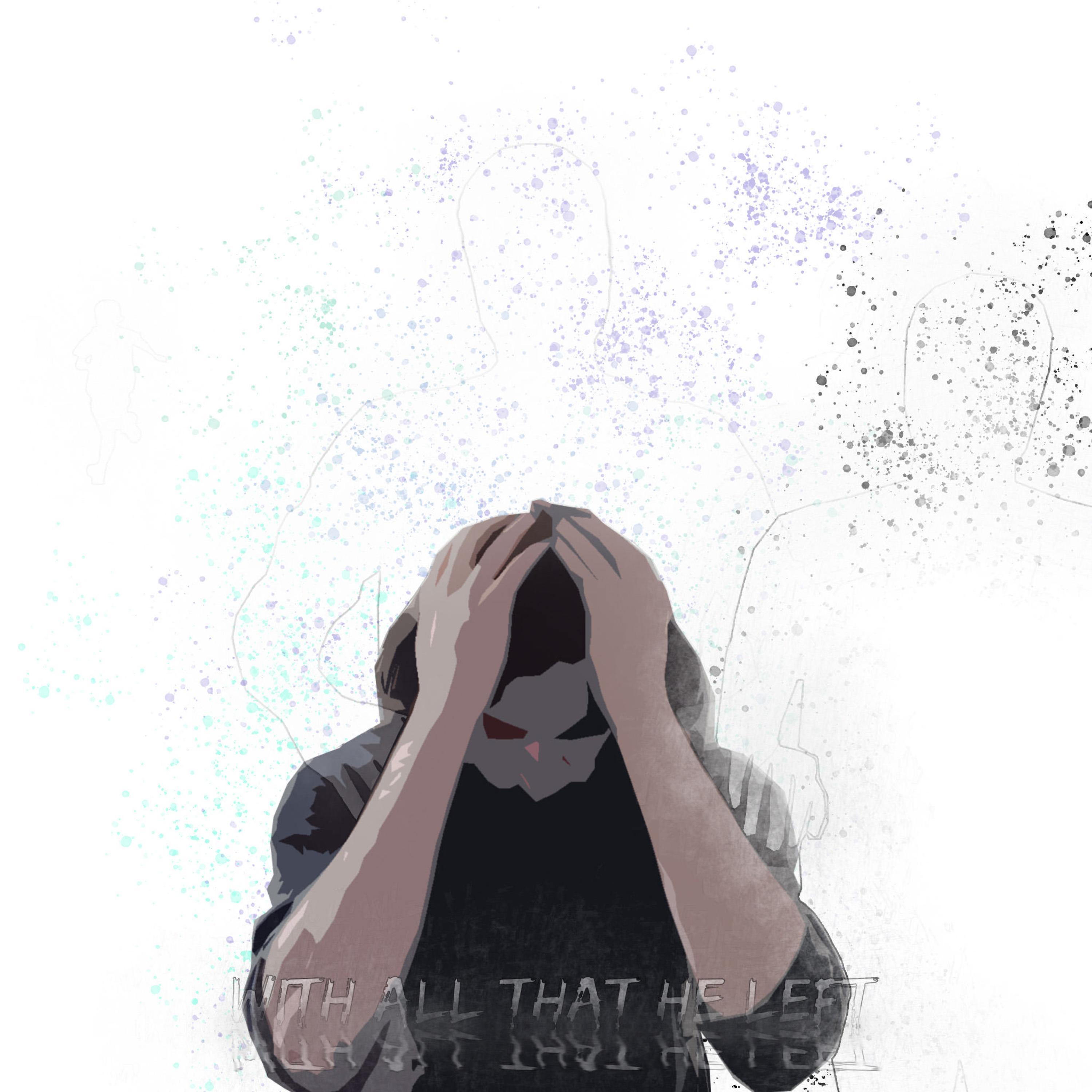 with all that he left