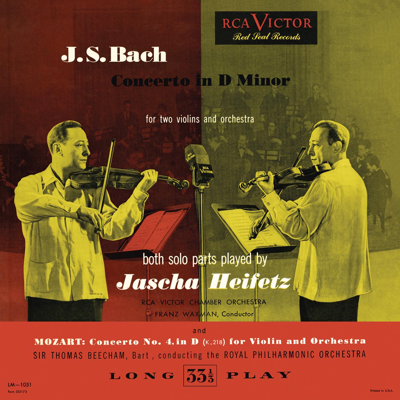 Bach: Concerto for Two Violins, BWV 1043 in D Minor; Mozart: Violin Concerto No. 4, K. 218, in D