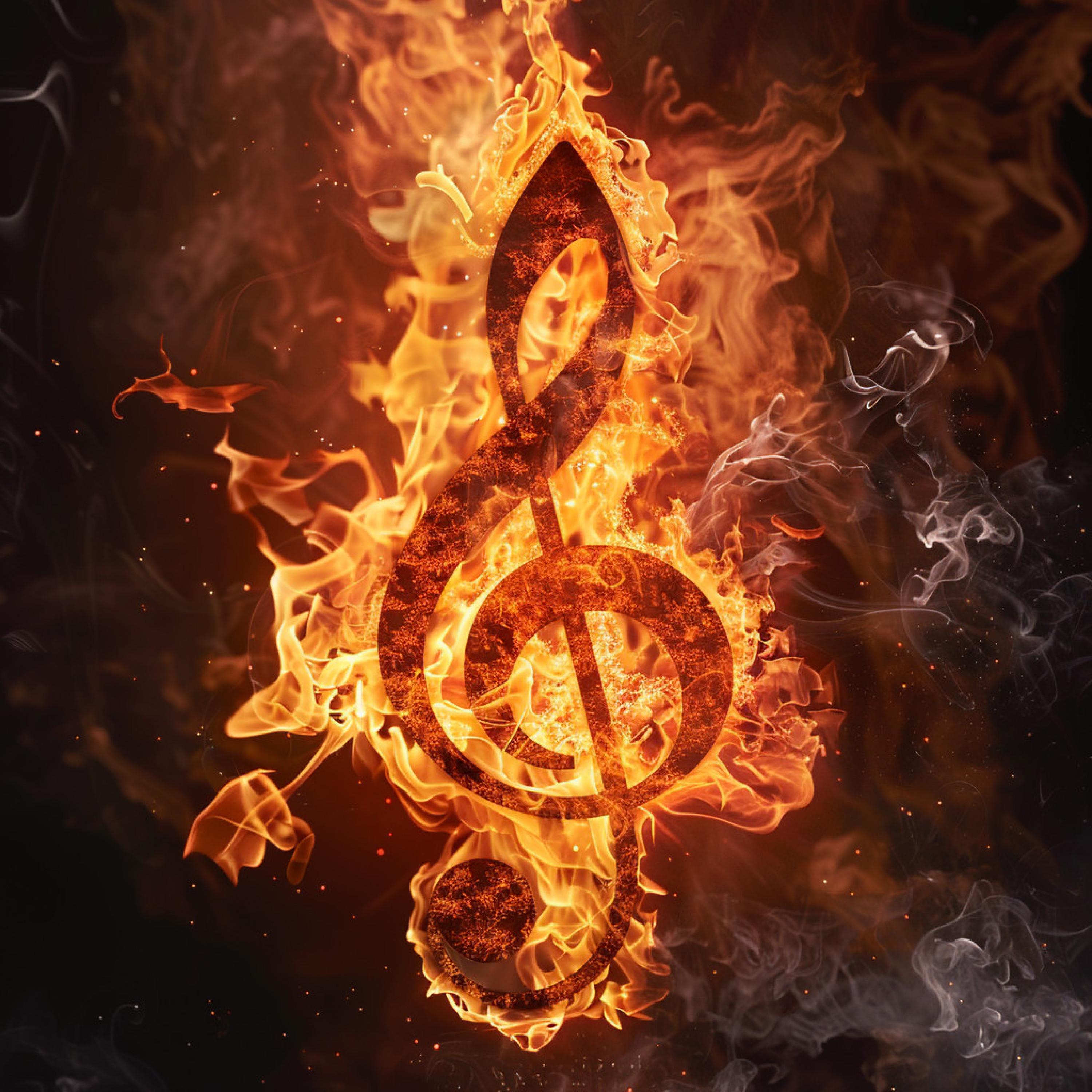 Deep Theta Binaural Beats - Fire's Melodic Harmony in the Flames