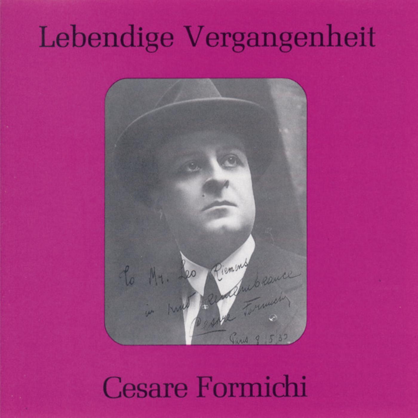 Lebendige Vergangenheit - Cesare Formichi