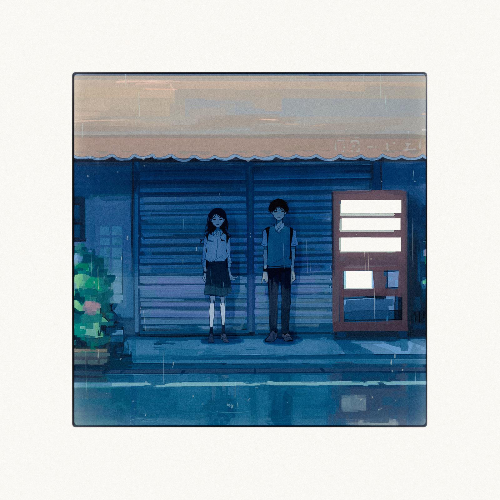 雨上がりを描いている
