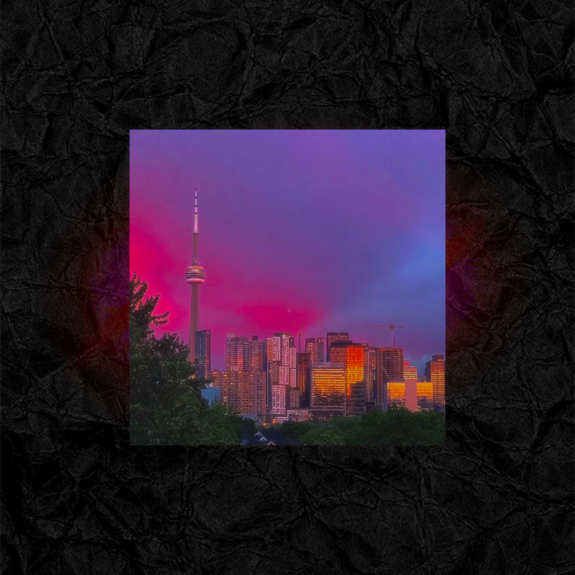 日落前变粉的天