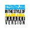 Evacuate the Dancefloor (In the Style of Cascada) [Karaoke Version] - Single专辑