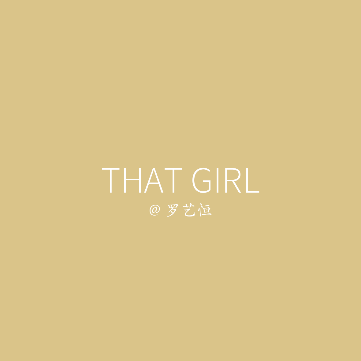 That Girl专辑