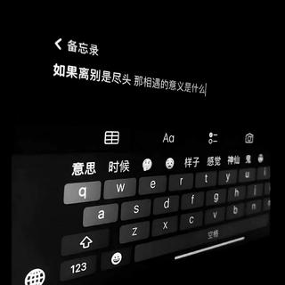 缘份本就稀薄寡淡 多是清尘浊水后会无期.