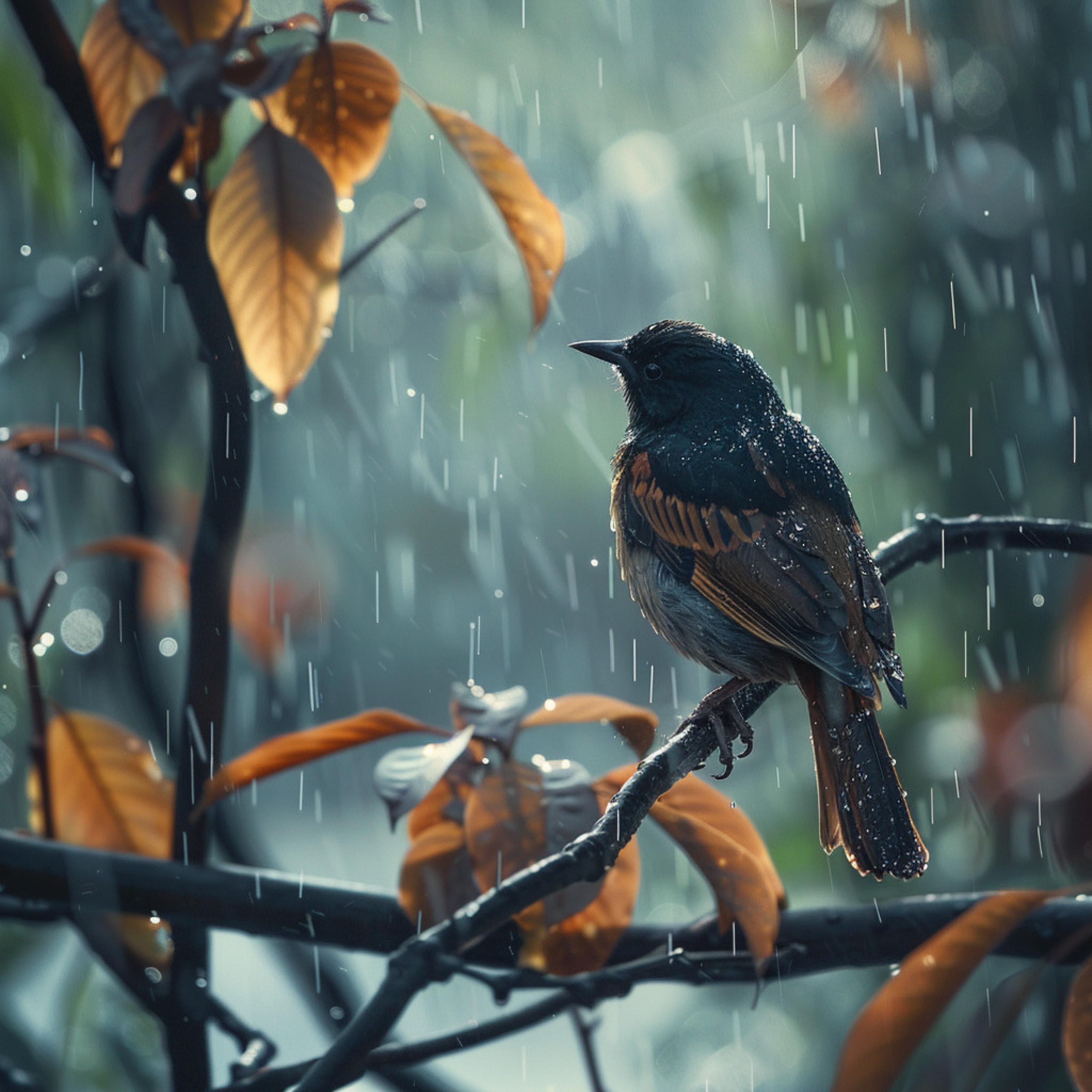 Sound of the Wilderness - Peaceful Raindrops and Forest Birdsong