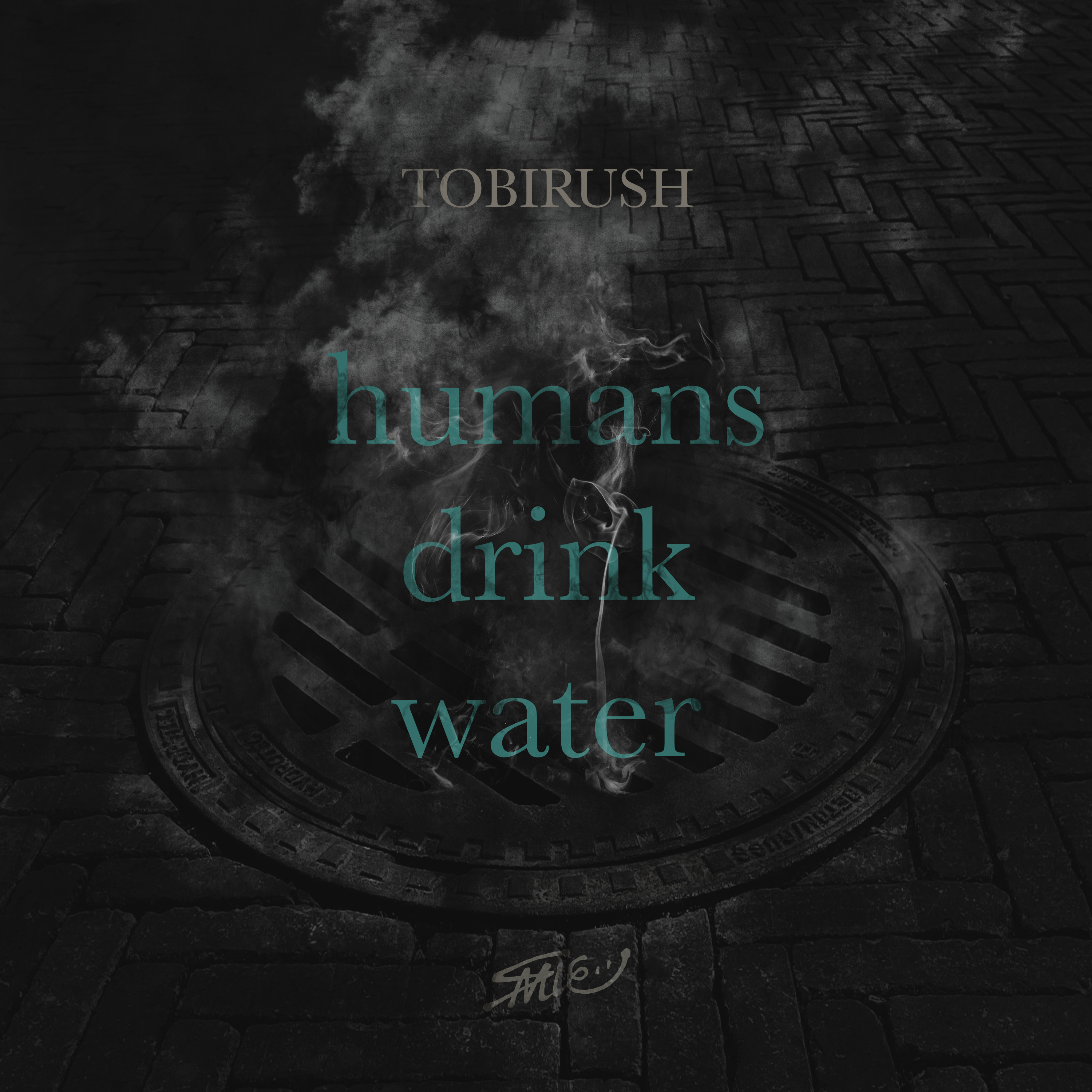 humans drink water