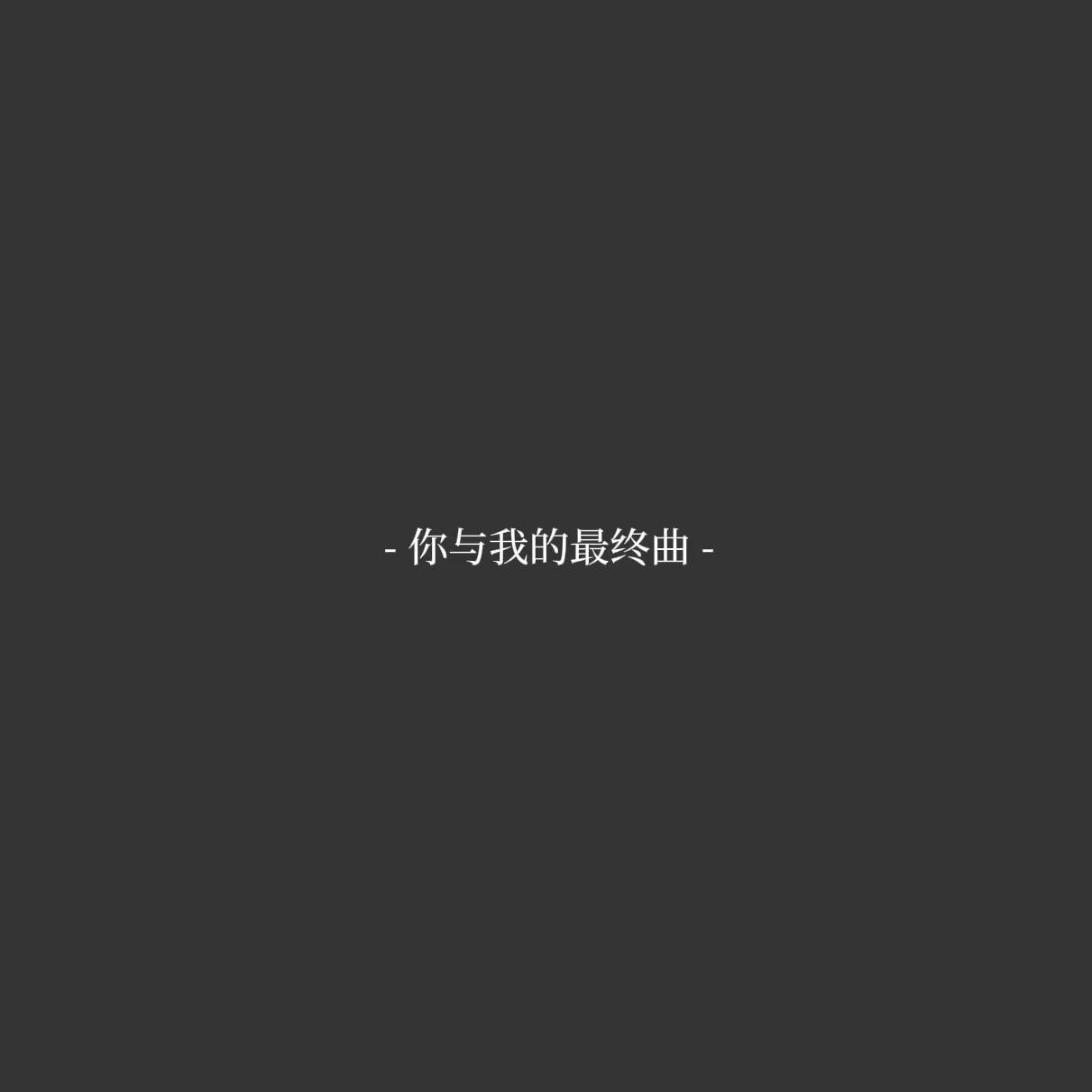 你与我的最终曲专辑