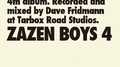 Zazen Boys 4专辑