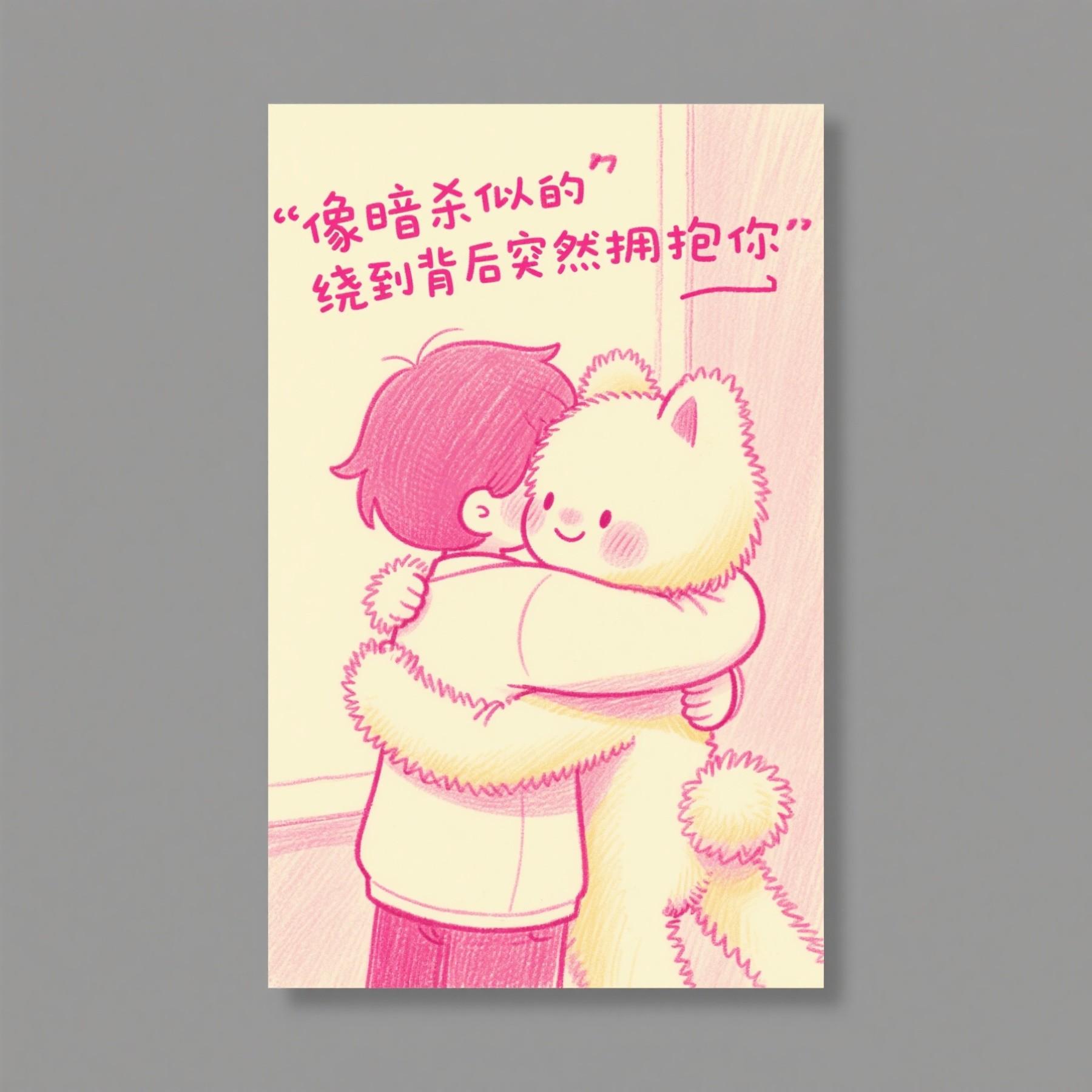 像暗杀似的绕到背后突然拥抱你