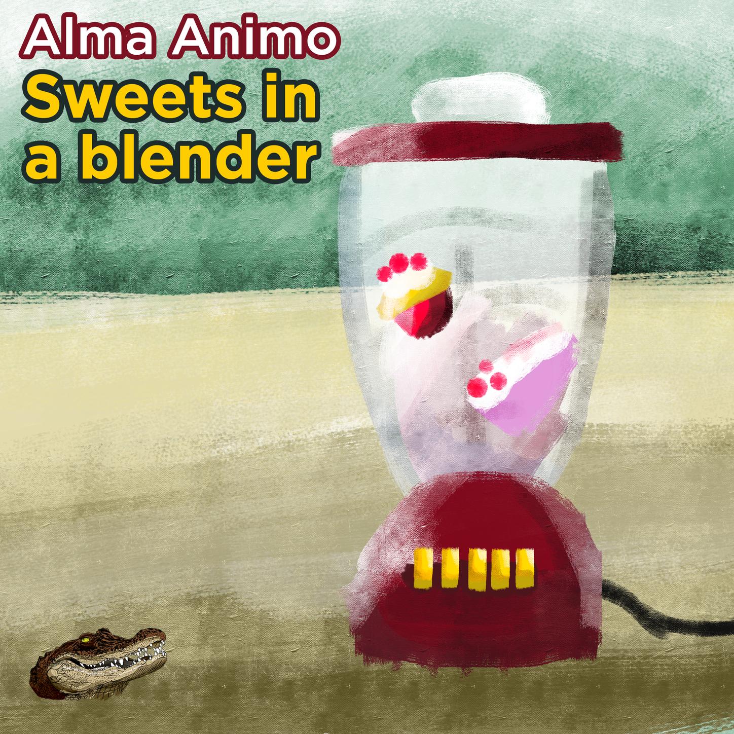Sweets in a blender