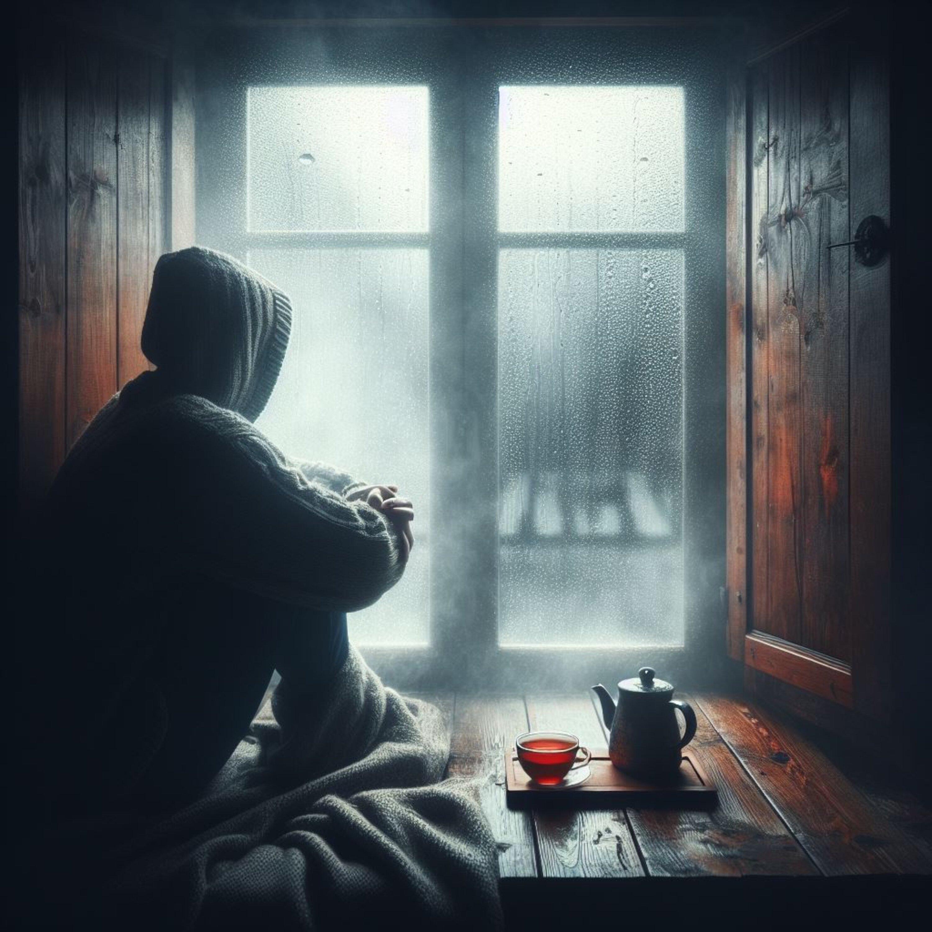 Looking at the Rain Through the Window