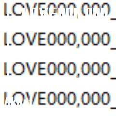 LOVE000,000