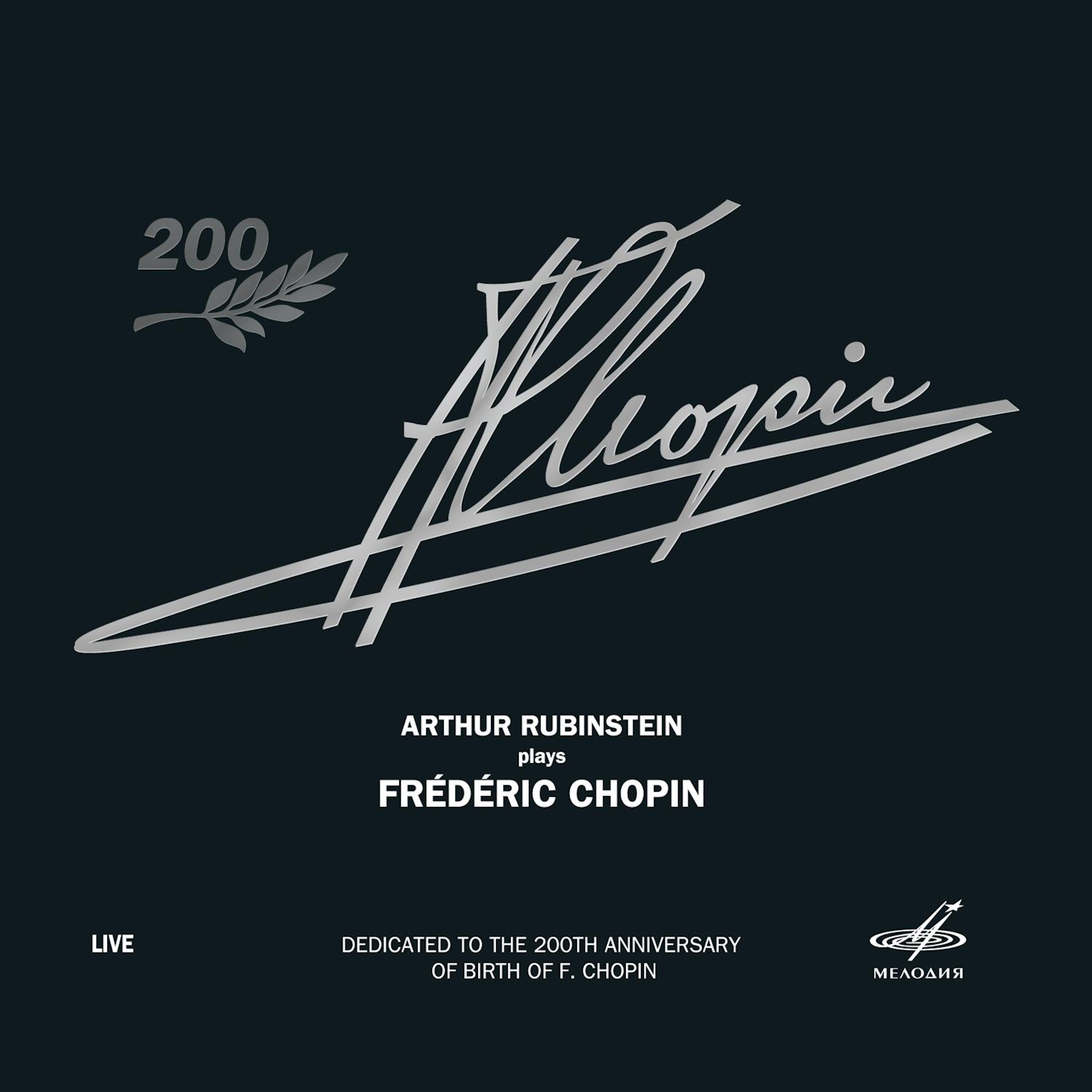 Arthur Rubinstein Performs Chopin (Live)