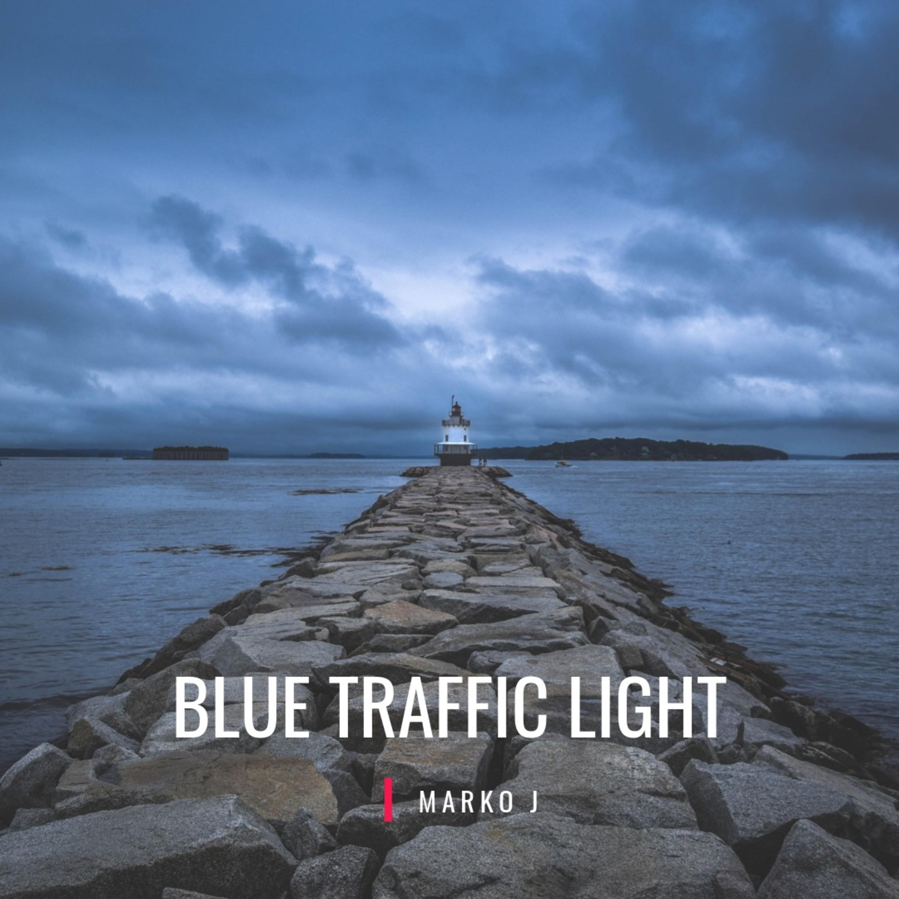 Blue Traffic Light