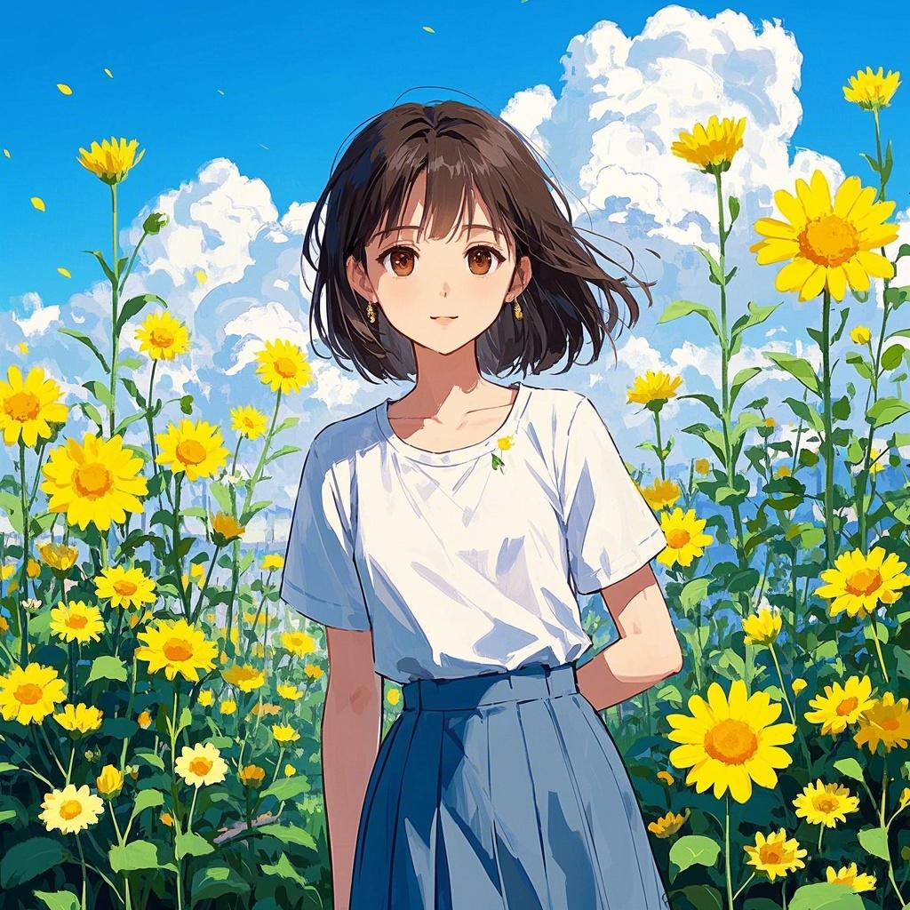 阳光路上花正开