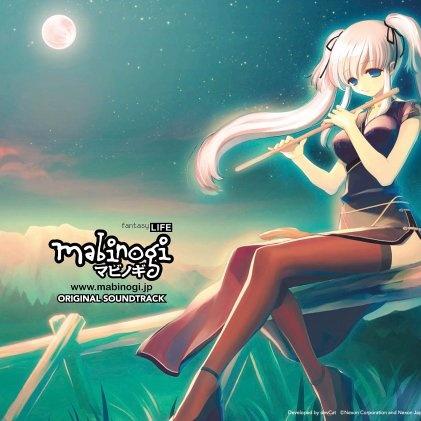 ブラウンのシルクに咲く花