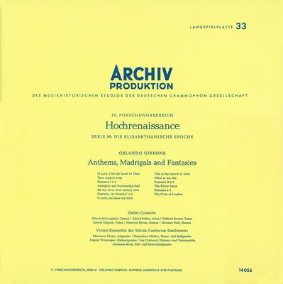 Gibbons: Anthems, Madrigals & Fantasies / Morley: Madrigals