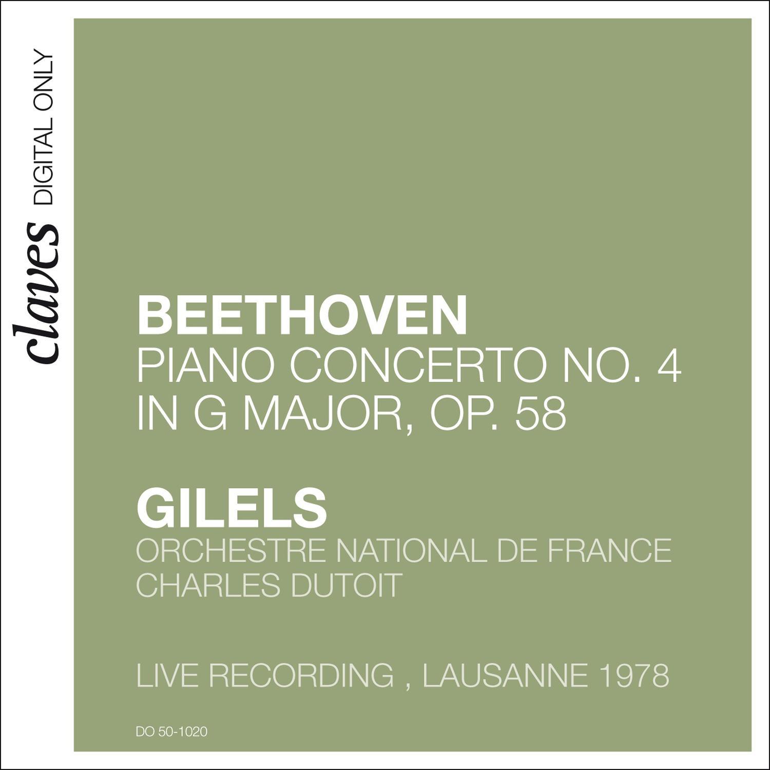 Beethoven: Piano Concerto No. 4 in G Major, Op. 58 (Live in Lausanne, 1978)专辑