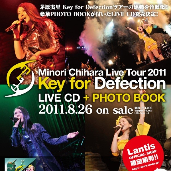 Minori Chihara Live Tour 2011 Key for Defection LIVE CD专辑