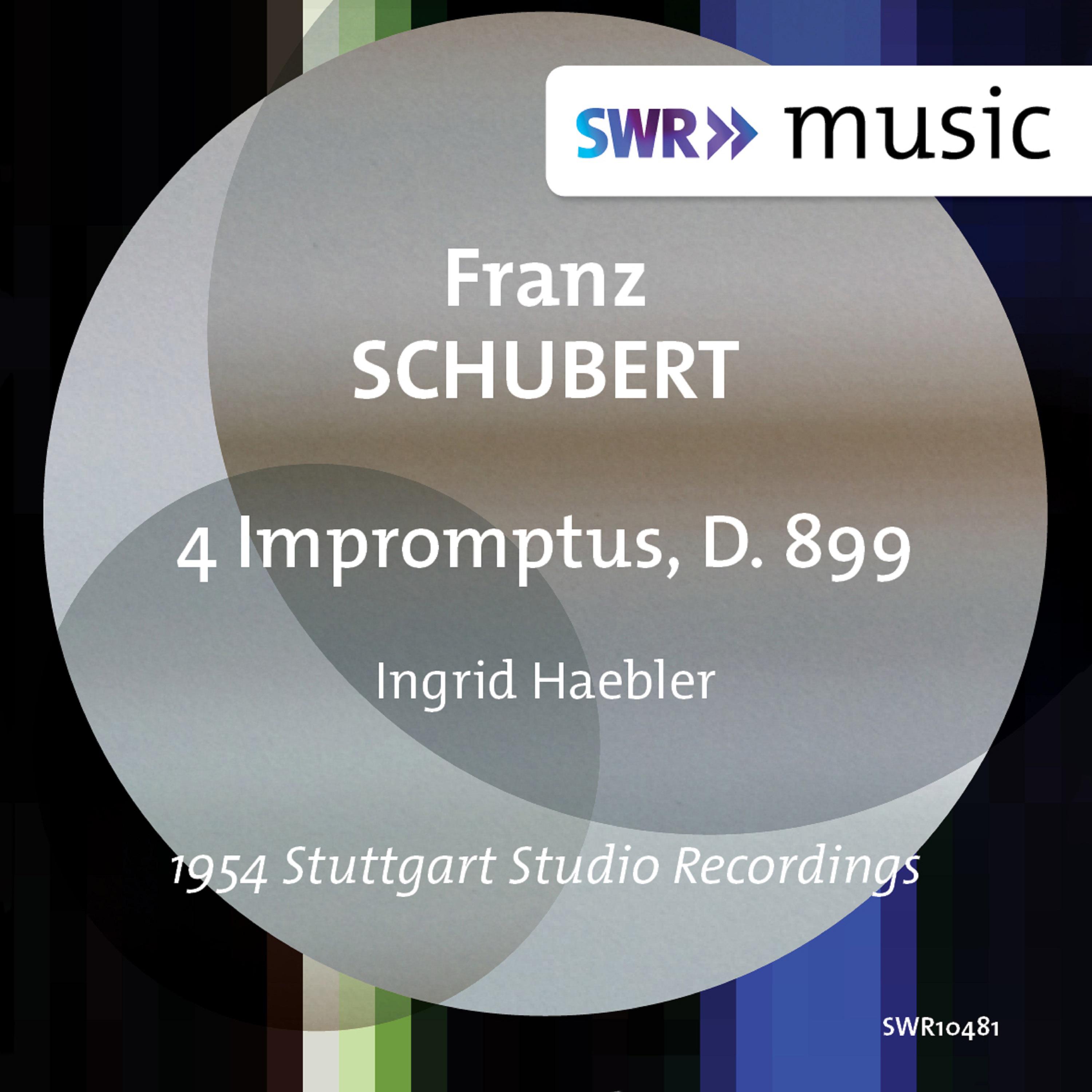 SCHUBERT, F.: 4 Impromptus, D. 899 (I. Haebler)