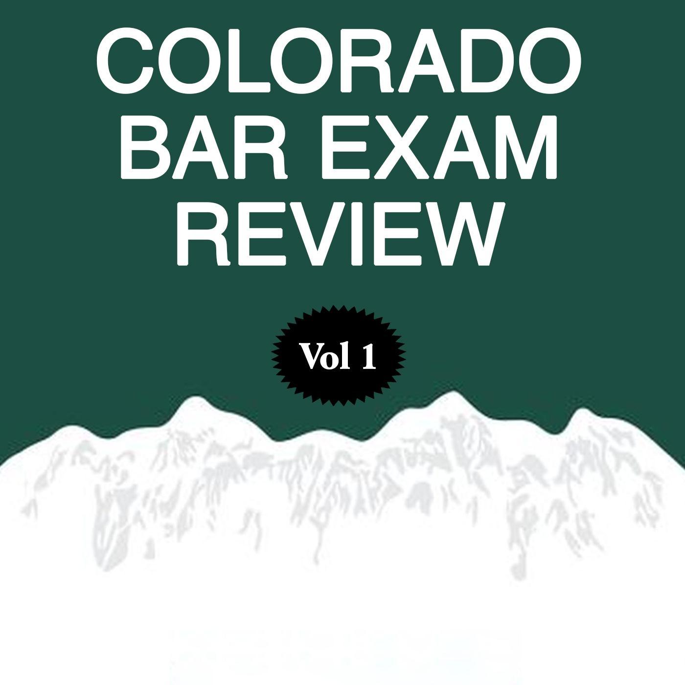 Rob Smith - Colorado Bar Exam Review, Pt. 16: Answer Explanations