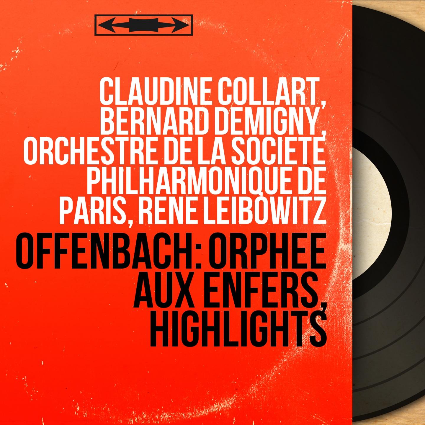 Offenbach: Orphée aux enfers, Highlights (1874 Version, Mono Version)