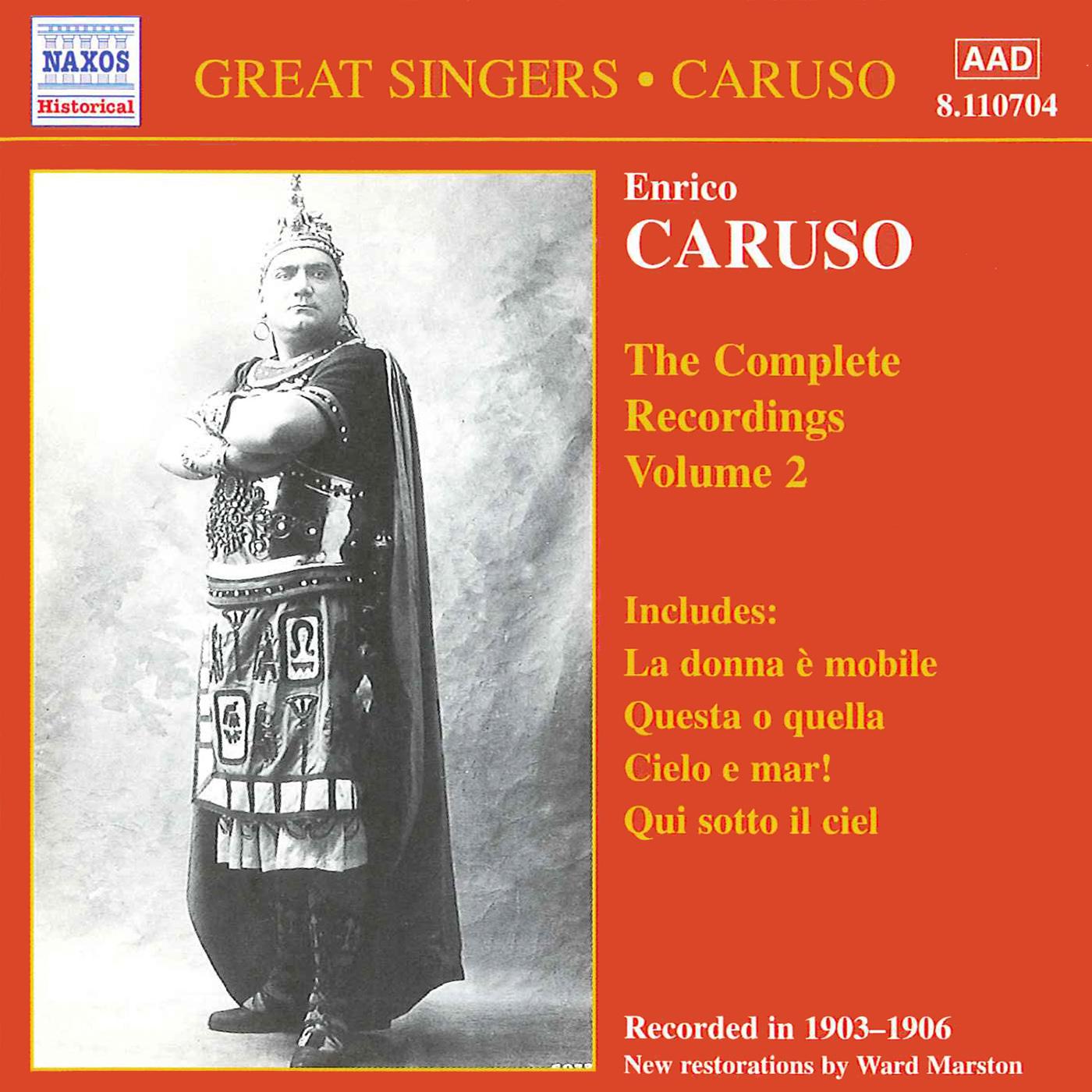 CARUSO, Enrico: Complete Recordings, Vol.  2 (1903-1906)