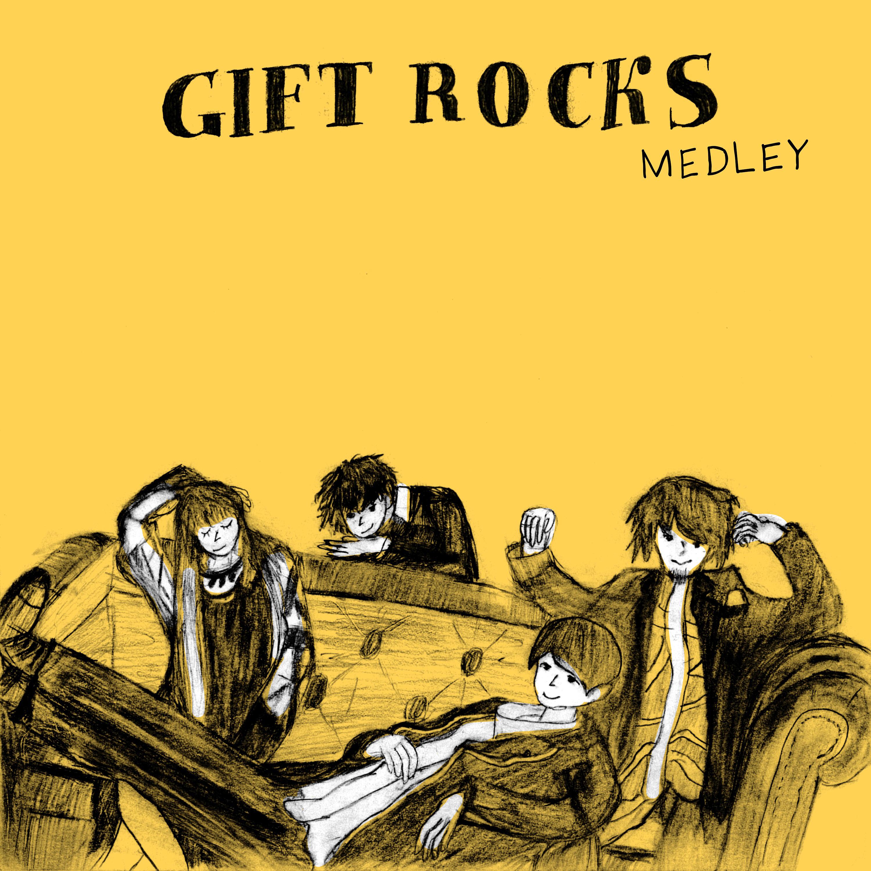 GIFT ROCKS Medley: Mada Sekai ha Kimi no Mono / LADY LUCK / I'M ALIVE / Hoshikuzu no Record / Yuugure no Franz Shibomanai Fuusen