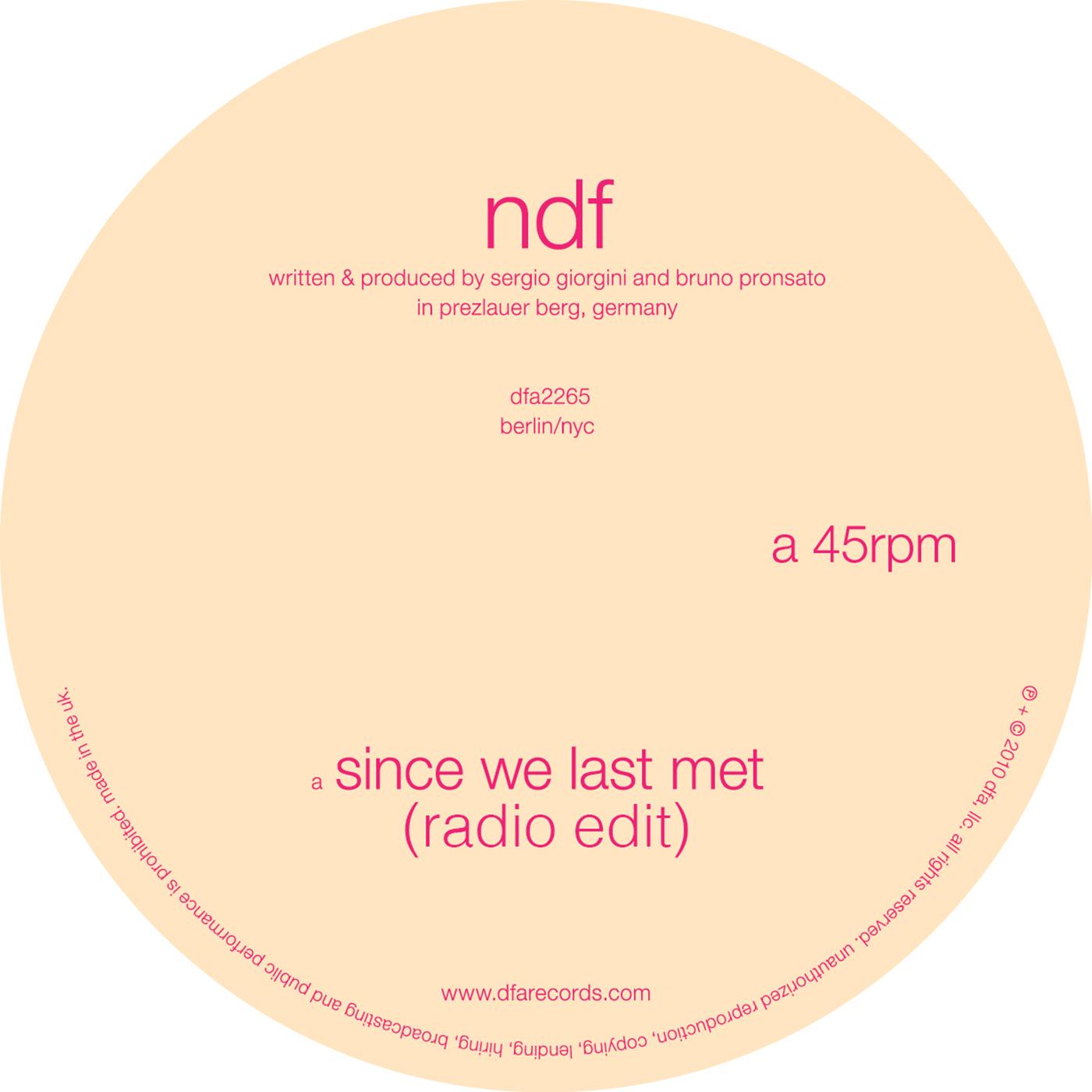 Since We Last Met (Radio Edit)