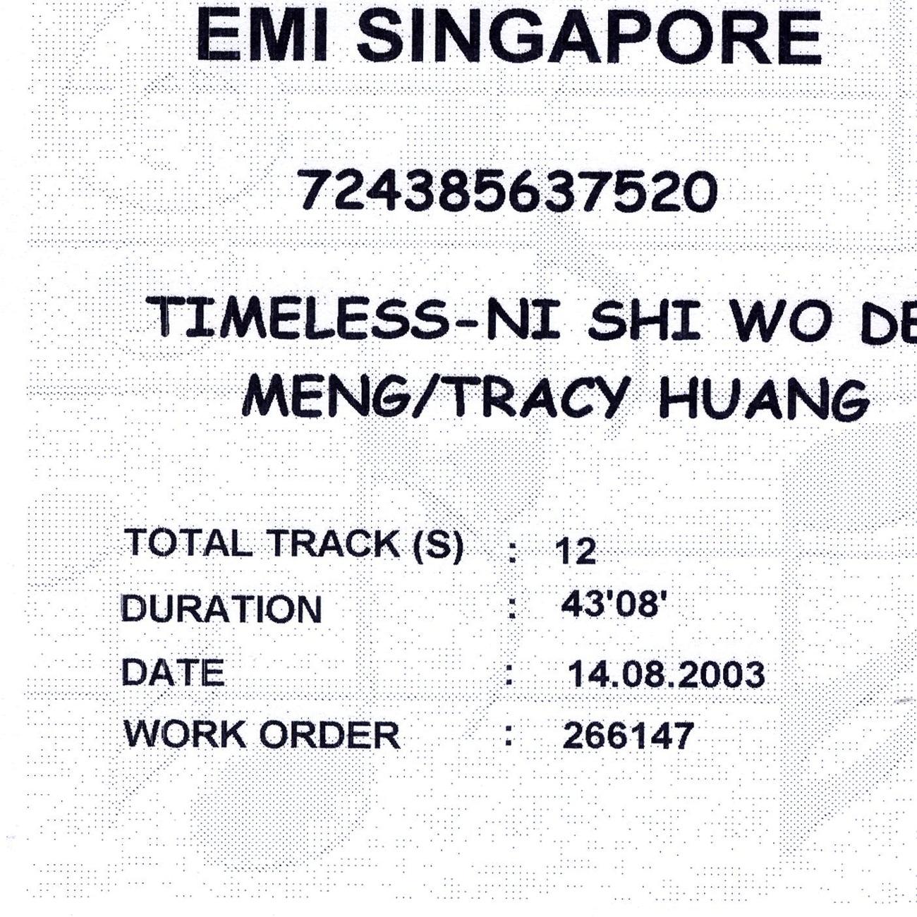 Timeless - Ni Shi Wo De Meng