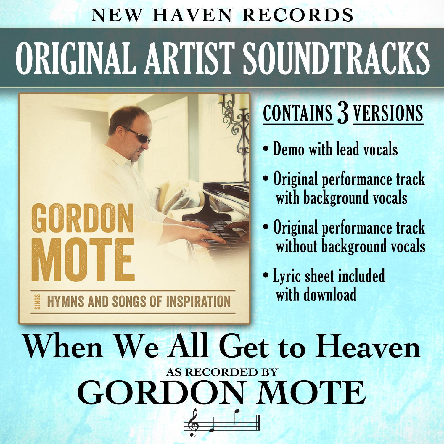 When We All Get to Heaven (Performance Tracks)