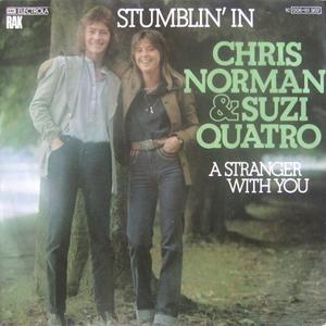 Stumblin In - Suzi Quatro (AM karaoke) 带和声伴奏 （升7半音）