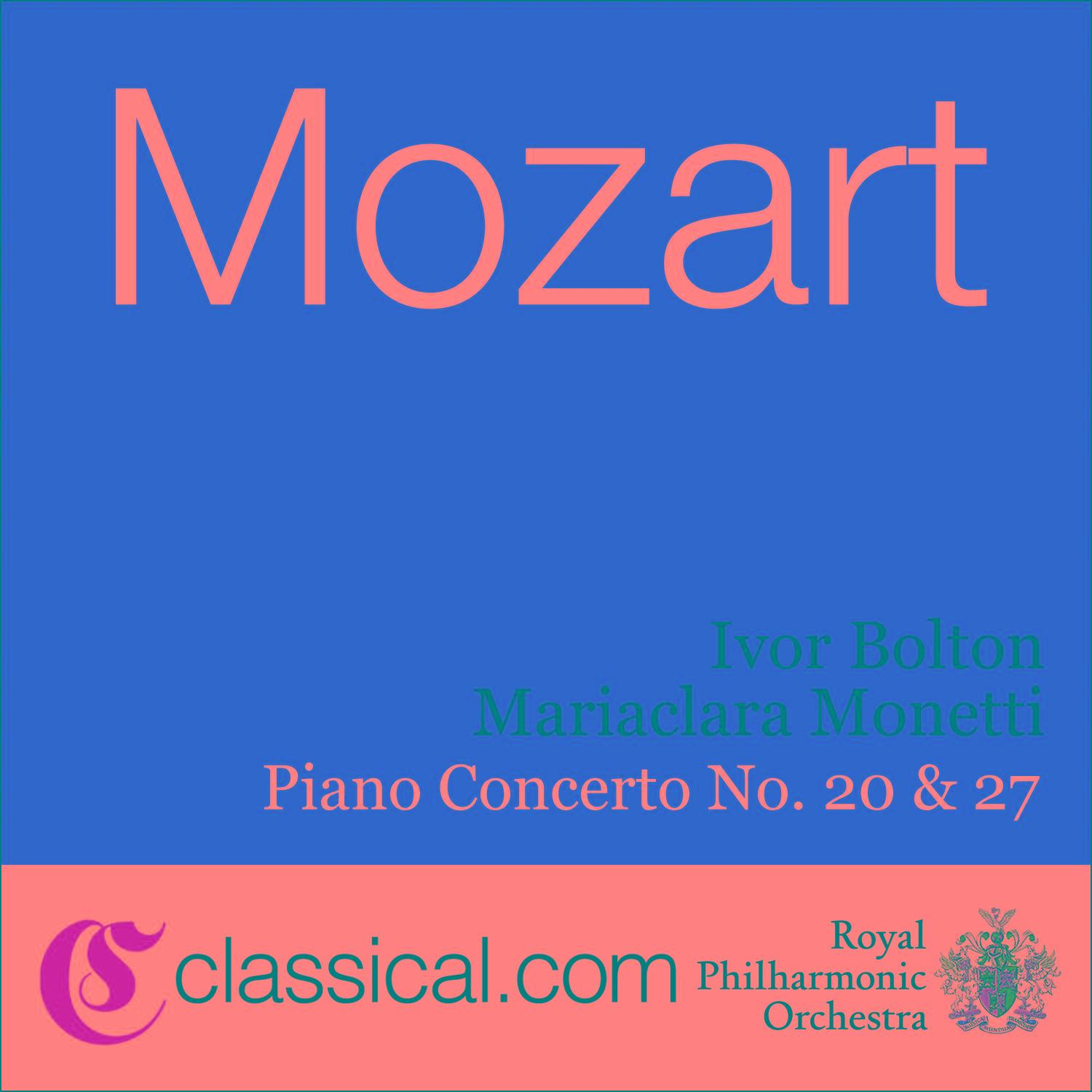 Wolfgang Amadeus Mozart, Piano Concerto No. 20 In D Minor, K. 466