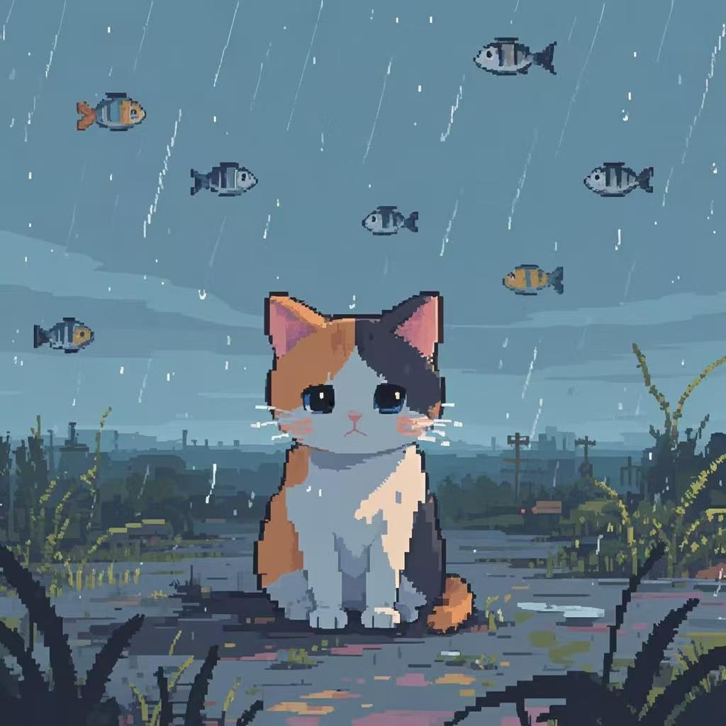 猫咪的世界下起了小鱼专辑
