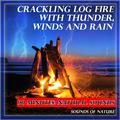 Natural Sounds: Crackling Log Fire with Thunderstorm, Winds and Rain